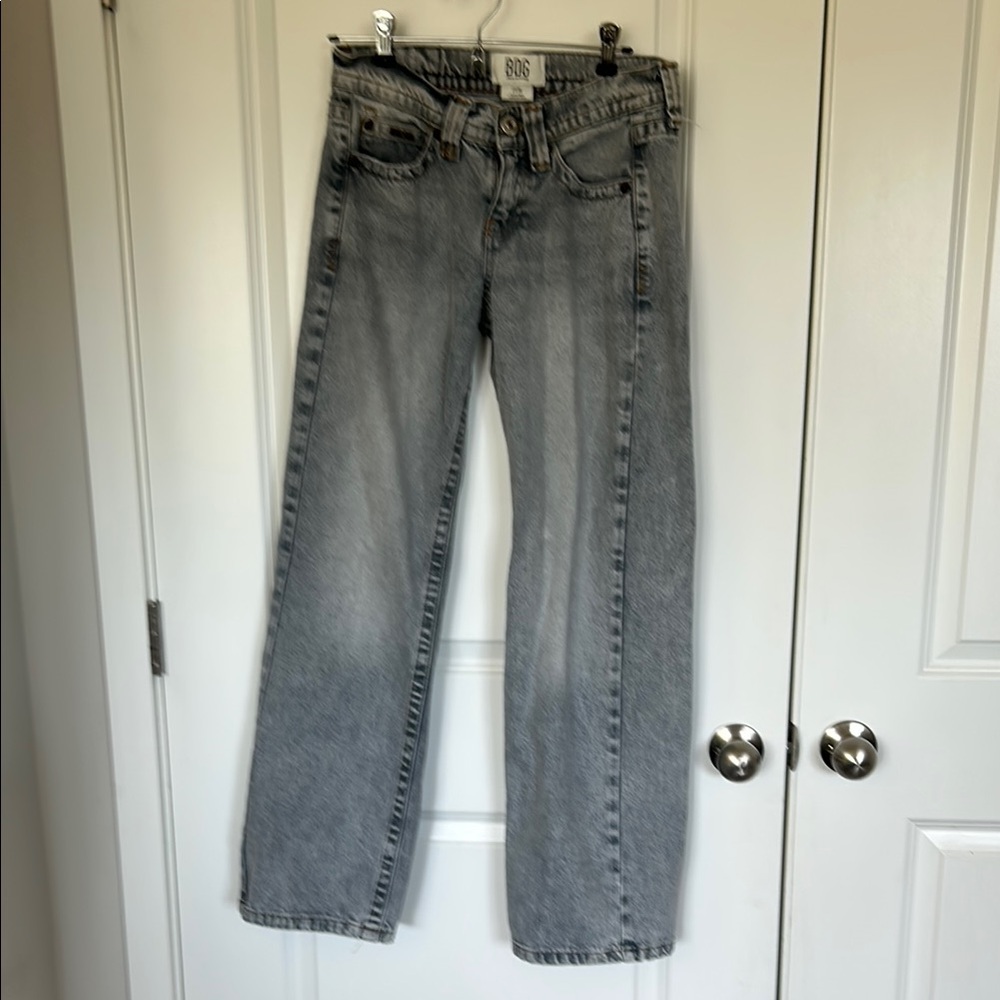 BDG Light Gray Straight Leg Jeans